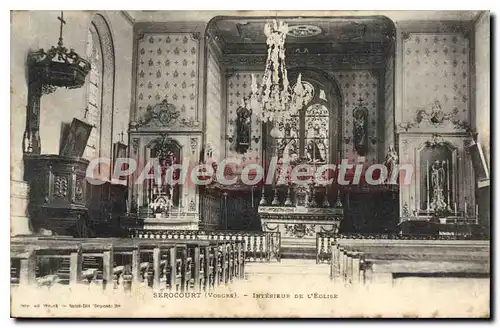 Cartes postales Serocourt Interieur De L'Eglise