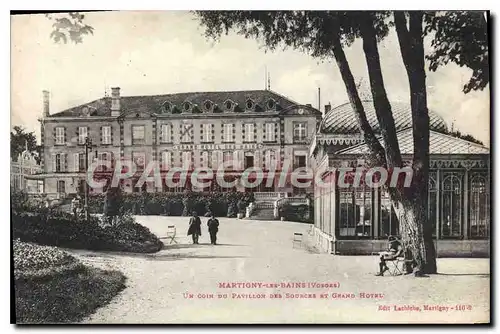 Cartes postales Martigny Les Bains Un Coin Du Pavillon Des Sources grand hotel