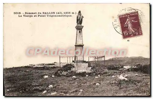 Cartes postales Sommet Du Ballon La Vierge Et Point Trigonometrique