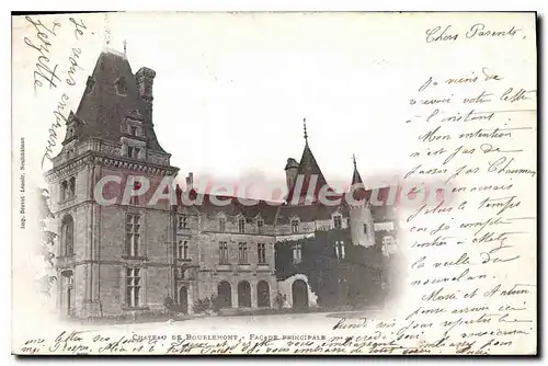 Cartes postales Chateau De Bourlemont Facade Principale