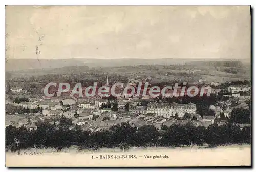 Cartes postales Bains Les Bains Vue Generale