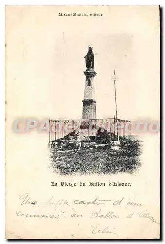 Cartes postales Minery Marlin La Vierge Du Ballon D'alsace