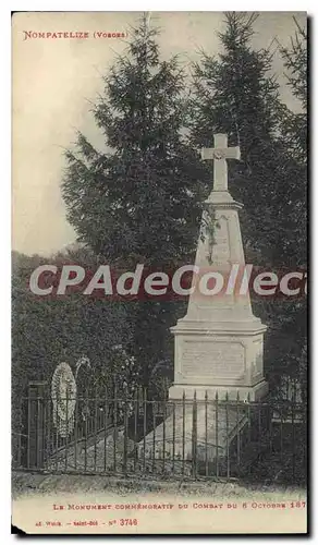 Cartes postales Nompatelize Le Monument Commemoratif Du Combat du 6 octobre 1870