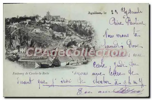 Cartes postales Avallon Le Faubourg De Cousin La Roche