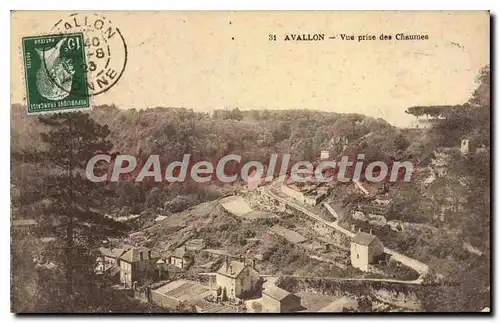 Cartes postales Avallon Vue Prise Des Chaumes