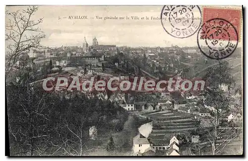 Cartes postales Avallon Vue Generale Sur La Ville Et Le faubourg de cousin-la-roche