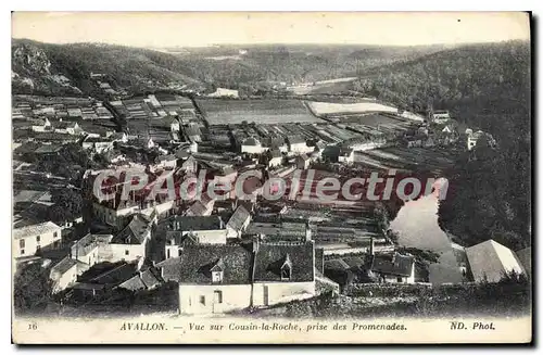 Ansichtskarte AK Avallon Vue Sur Cousin La Roche Prise Des Promenades