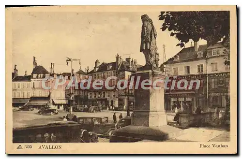Cartes postales Avallon Place Vauban