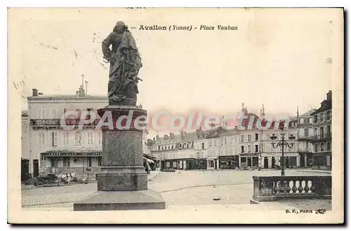 Cartes postales Avallon Place Vauban