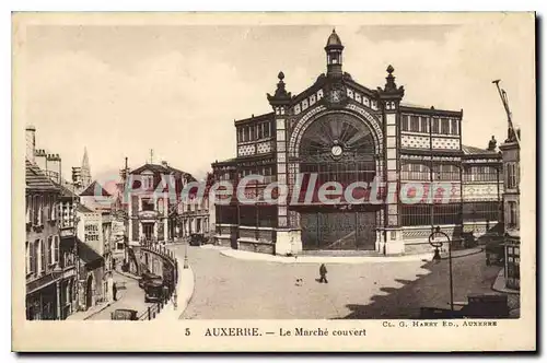 Cartes postales Auxerre Le March� Couvert