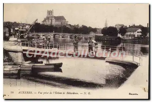 Cartes postales Auxerre Vue Prise De I'Ecluse De Batardeau