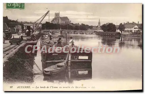 Ansichtskarte AK Auxerre Les Bords De I'Yonne au Moulin du Batardeau