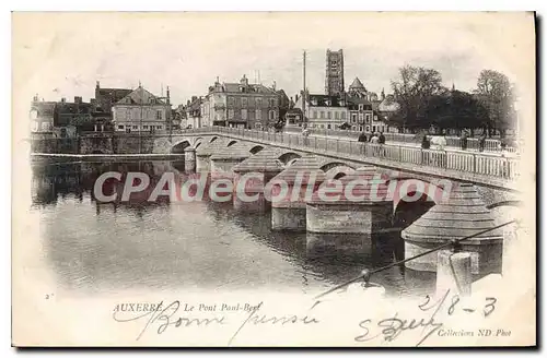 Cartes postales Auxerre Le Pont Paul Bert