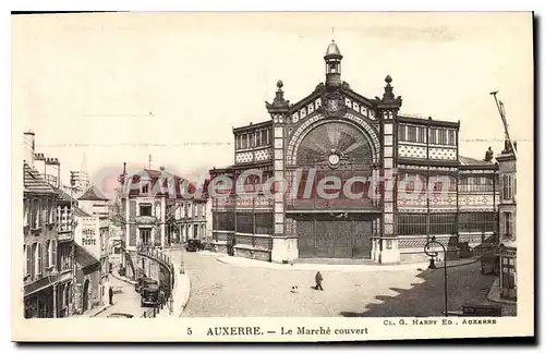 Cartes postales Auxerre Le March� Couvert