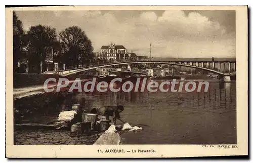 Ansichtskarte AK Auxerre La Passerelle