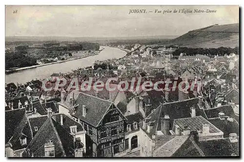 Ansichtskarte AK Joigny Vue Prise De I'Eglise Notre Dame