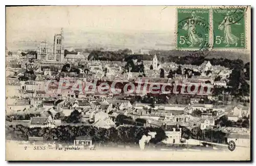 Cartes postales Sens Vue Generale