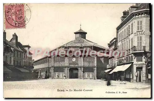 Cartes postales Sens Le March� Couvert