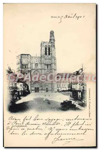 Cartes postales Sens La Cathedrale