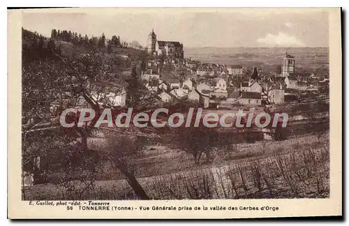 Cartes postales Tonnerre Vue Generale Prise De La Vallee Des Gerbes d'Orge