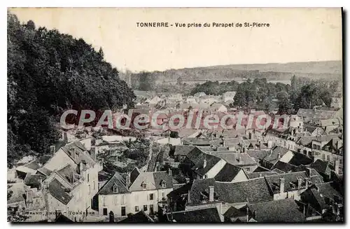 Cartes postales Tonnerre Vue Prise Du Parapet De St Pierre