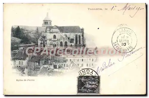Cartes postales Tonnerre Eglise St Pierre