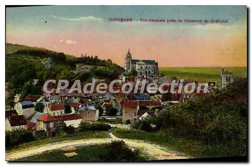 Cartes postales Tonnerre Vue Generale Prise Du Reservoir