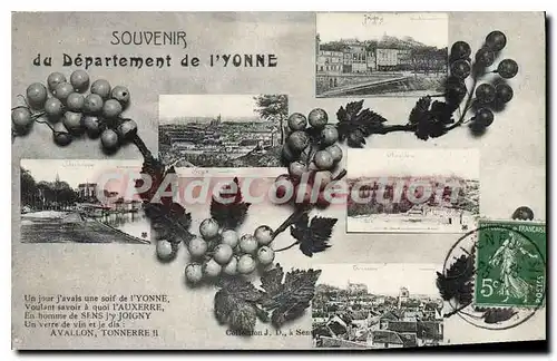 Cartes postales Souvenir Du Departement De I'Yonne Auxerre Joigny