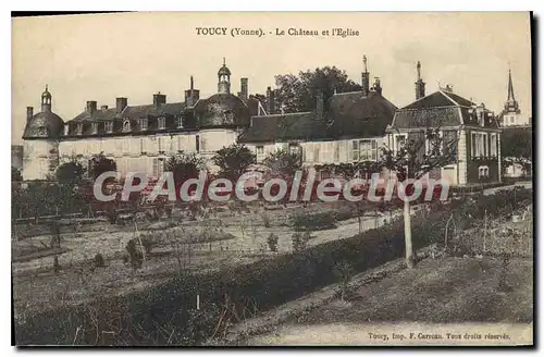 Cartes postales Toucy Le Chateau Et I'Eglise
