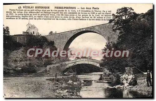 Cartes postales Vezelay Historique Pierre Perthuis Les Deux Ponts