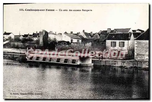 Cartes postales Coulanges Sur Yonne Un Coin Des Anciens Remparts