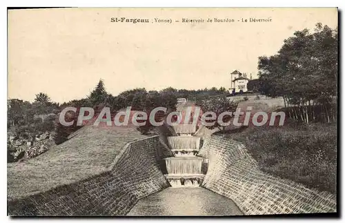 Cartes postales St Fargeau Reservoir De Bourdon Le d�versoir
