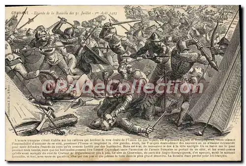 Cartes postales Cravant Episode De La Bataille du 1er ao�t 1423