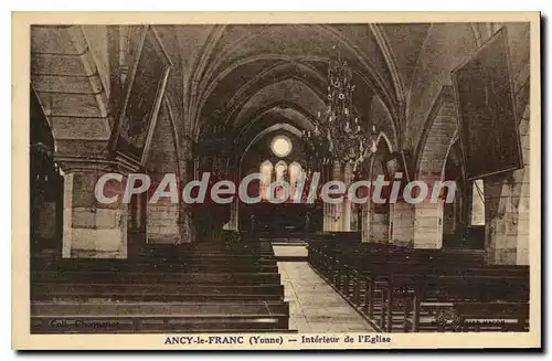 Cartes postales Ancy Le Franc Interieur De I'Eglise
