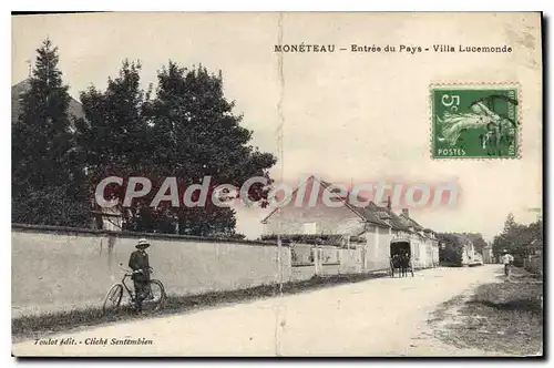 Cartes postales Moneteau Entree Du Pays Villa Lucemonde