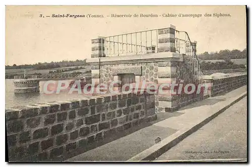 Cartes postales Saint Fargeau Reservoir De Bourdon Cabine D'Amor�age Des Siphons