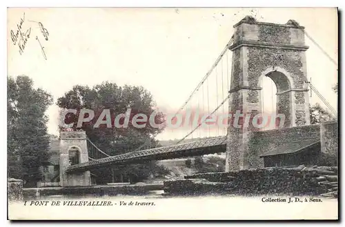 Ansichtskarte AK Pont De Villevallier Vu De Travers