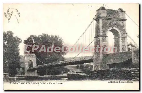 Cartes postales Pont De Villevallier Vu De Travers