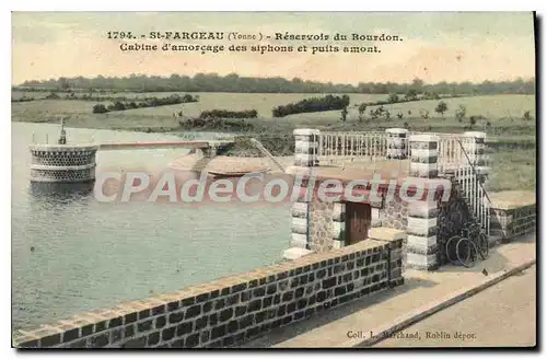 Cartes postales St Fargeau Reservoir Du Bourdon Cabine D'Amor�age des siphons