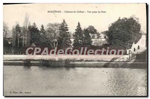 Cartes postales Moneteau Chateau De Colbert Vue Prise Du Pont