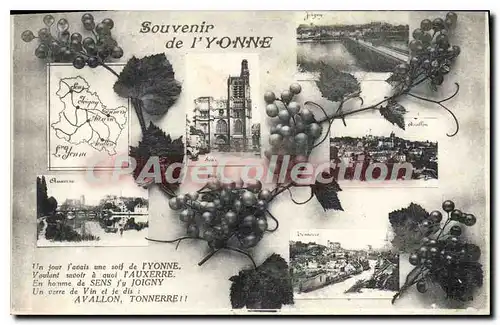 Cartes postales Souvenir De I'Yonne Auxerre Joigny