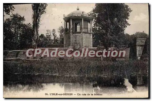 Cartes postales L'Isle Sur Serein Un Coin De La Riviere