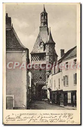 Ansichtskarte AK Saint Fargeau Le Beffroi Monument Du Xv�me