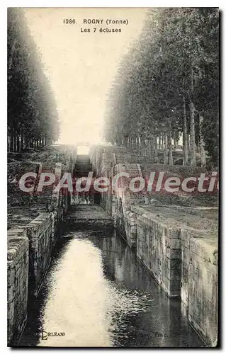 Cartes postales Rogny La cascade Des sept �cluses aux environs de chatillon-coligny