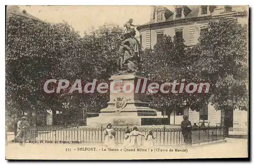 Cartes postales Belfort La Statue Quand Meme