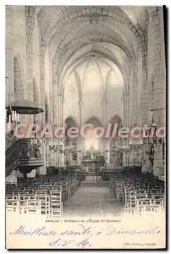 Cartes postales Arpajon Interieur De L'Eglise St Clement