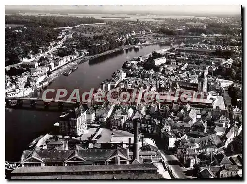 Cartes postales moderne Corbeil Essonnes Vue Aerienne L'Hotel De Ville Et La Seine