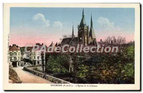 Cartes postales Dourdan L'Eglise Et Le Ch�teau