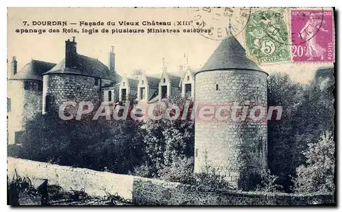 Cartes postales Dourdan Facade Du Vieux Chateau Apanage Des rois