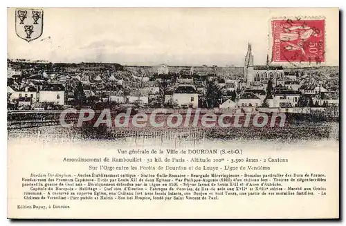Cartes postales Dourdan Vue Generale De La Ville